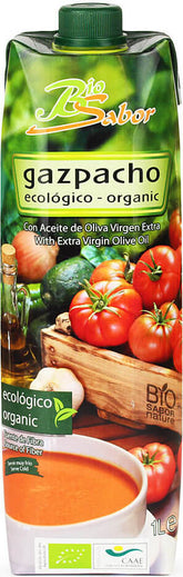 Gaspacho (soupe espagnole aux légumes) BIO 1000 ml - BIOSABOR